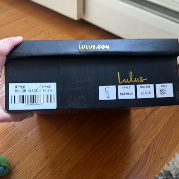 NWT Lulu's Catwalk Strut Black Suede Over the Knee Boots size 6.5 - Picture 4 of 4